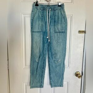 Aerie | Casual Light Blue Denim Joggers